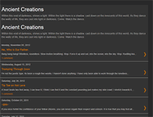 Tablet Screenshot of ancient-creations.blogspot.com