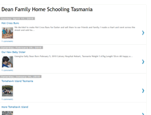 Tablet Screenshot of deanfamilyhomeschoolingtasmania.blogspot.com