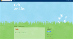 Desktop Screenshot of golf-articles.blogspot.com