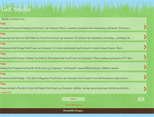 Tablet Screenshot of golf-articles.blogspot.com