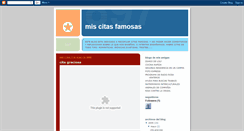 Desktop Screenshot of miscitasfamosas.blogspot.com