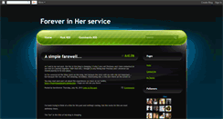 Desktop Screenshot of foreverinherservice.blogspot.com