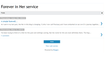 Tablet Screenshot of foreverinherservice.blogspot.com