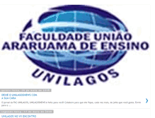 Tablet Screenshot of faculdadeunilagos.blogspot.com