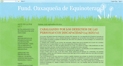 Desktop Screenshot of equinoterapia-en-oaxaca.blogspot.com