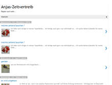 Tablet Screenshot of anjas-zeitvertreib.blogspot.com