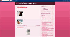 Desktop Screenshot of bebitosprematuros.blogspot.com