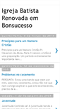 Mobile Screenshot of igrejabatistarenovadaembonsucesso.blogspot.com