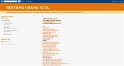 Desktop Screenshot of bintangusahakita.blogspot.com
