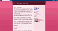 Desktop Screenshot of faithhopefamily.blogspot.com