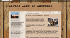 Desktop Screenshot of livinglifeinextremeshaiti.blogspot.com