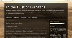 Desktop Screenshot of inthedustofhissteps.blogspot.com