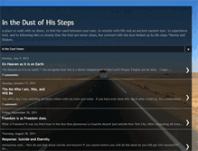 Tablet Screenshot of inthedustofhissteps.blogspot.com