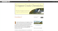 Desktop Screenshot of crippencreekchronicles.blogspot.com