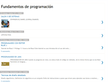 Tablet Screenshot of fundamentosdeprogramacion.blogspot.com