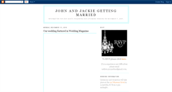 Desktop Screenshot of johnandjackiegettingmarried.blogspot.com