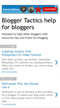 Mobile Screenshot of bloggertactics.blogspot.com
