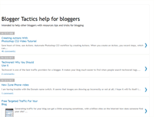Tablet Screenshot of bloggertactics.blogspot.com