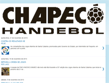 Tablet Screenshot of chapecohandebol.blogspot.com