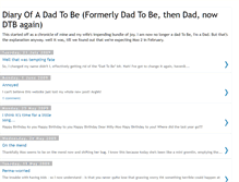 Tablet Screenshot of diaryofadadtobe.blogspot.com