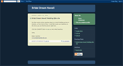 Desktop Screenshot of bridaldreamhawaii.blogspot.com
