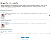 Tablet Screenshot of healthcarework.blogspot.com