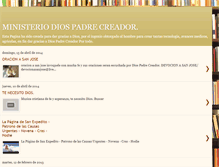 Tablet Screenshot of ministeriodiospadrecreador.blogspot.com