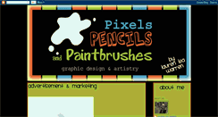 Desktop Screenshot of pixelspencilsandpaintbrushes.blogspot.com