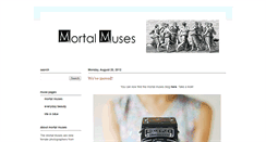 Desktop Screenshot of mortalmuses.blogspot.com