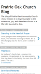 Mobile Screenshot of prairieoakchurch.blogspot.com
