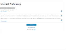 Tablet Screenshot of internetproficiency.blogspot.com