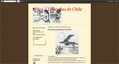 Desktop Screenshot of lasleyendasymitologiadechile.blogspot.com