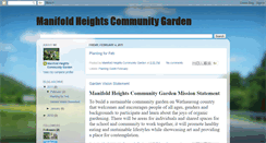 Desktop Screenshot of manifoldheightsgarden.blogspot.com
