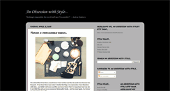 Desktop Screenshot of anobsessionwithstyle.blogspot.com