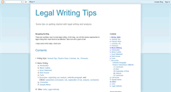 Desktop Screenshot of legalwritingtips.blogspot.com