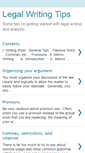 Mobile Screenshot of legalwritingtips.blogspot.com