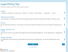 Tablet Screenshot of legalwritingtips.blogspot.com