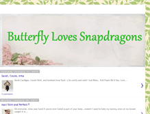 Tablet Screenshot of butterflylovessnapdragons.blogspot.com