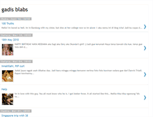 Tablet Screenshot of gadisblabs.blogspot.com