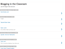 Tablet Screenshot of classroomblogger.blogspot.com