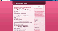 Desktop Screenshot of letrascomideias.blogspot.com