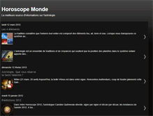 Tablet Screenshot of horoscope-monde.blogspot.com