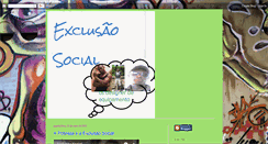 Desktop Screenshot of exclusao-social-de.blogspot.com