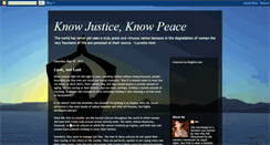 Desktop Screenshot of knowtruthknowjustice.blogspot.com