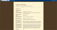 Desktop Screenshot of antiquecollecting.blogspot.com