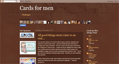 Desktop Screenshot of cardsformen.blogspot.com