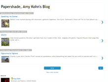 Tablet Screenshot of papershade.blogspot.com