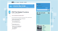 Desktop Screenshot of onlinephpguide.blogspot.com