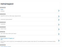 Tablet Screenshot of nomansspace.blogspot.com