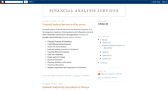 Desktop Screenshot of financial-analysis-services.blogspot.com